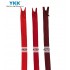 YKK Invisible zipper - Shades of Red Colour - Size #3