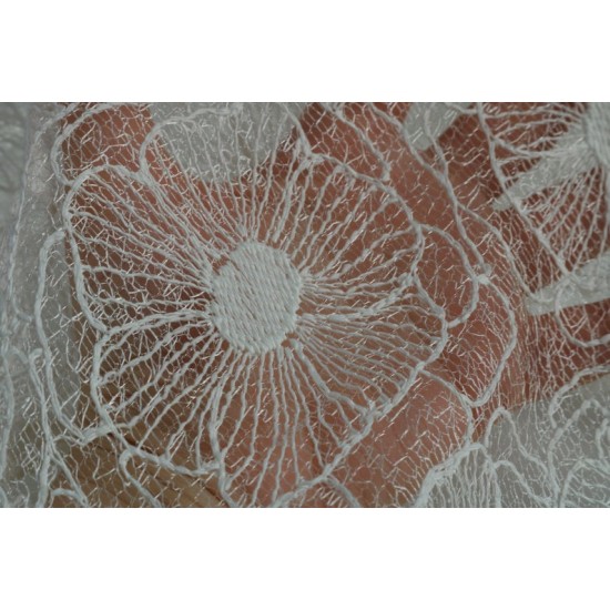 Embroidery Bridal Lace Fabric, Ivory Colour, 54" width Embroidery Bridal Lace Fabric, Ivory Colour, 54" width