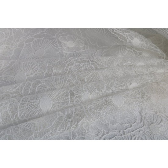 Embroidery Bridal Lace Fabric, Ivory Colour, 54" width Embroidery Bridal Lace Fabric, Ivory Colour, 54" width