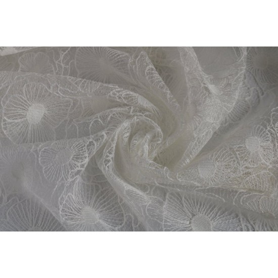 Embroidery Bridal Lace Fabric, Ivory Colour, 54" width Embroidery Bridal Lace Fabric, Ivory Colour, 54" width
