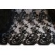 Beaded Embroidery Lace Fabric, Black Colour, 51