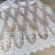 Beautiful Ivory Embroidery lace, Bridal lace 51" width Pearls Sequins & Beads