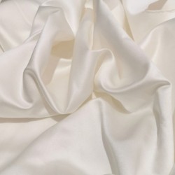 PREMIUM Ivory Lightweight Duchess Satin fabric 59" Wide