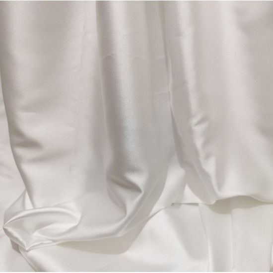 High Quality Light Ivory Mikado Satin fabric