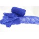 Fine Stretch Lace, Blue colour, 6.5" / 16.5cm Width