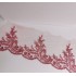 Lace Edging, Lace Trim Dusty rose colour 6.3" wide
