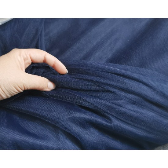 Midnight Blue Soft Tulle Fabric, 118" / 3m Wide