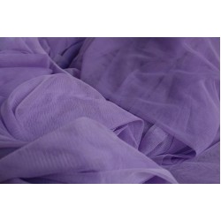 Extra Soft Italian Tulle Fabric, Lavender Colour, 59" Width