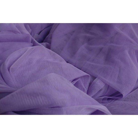 Extra Soft Italian Tulle Fabric, Lavender Colour, 59" Width