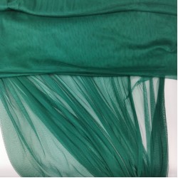 Extra Soft Italian Tulle Fabric, Emerald Green Colour, 59"width