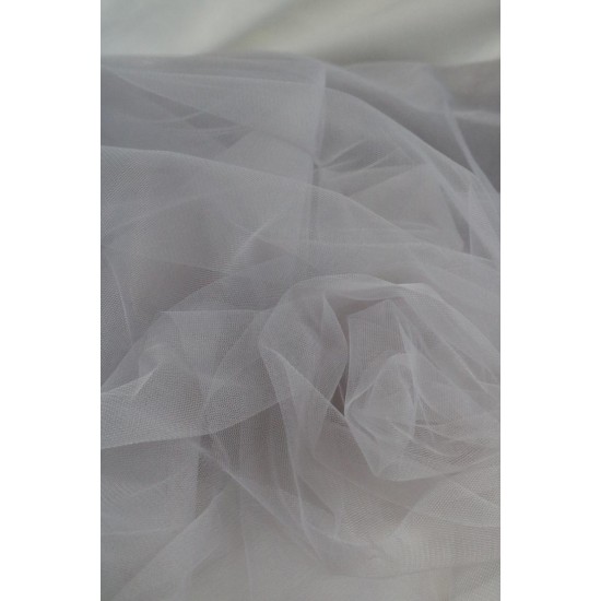 Soft Tulle Fabric, Grey Colour, 118" / 3m Width