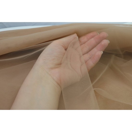 Illusion Tulle Fabric, Transparent Mesh Fabric, Skin Colour, Dark Nude and Light Nude