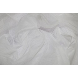 Extra Soft Italian Tulle Fabric, White Colour, 59" Width