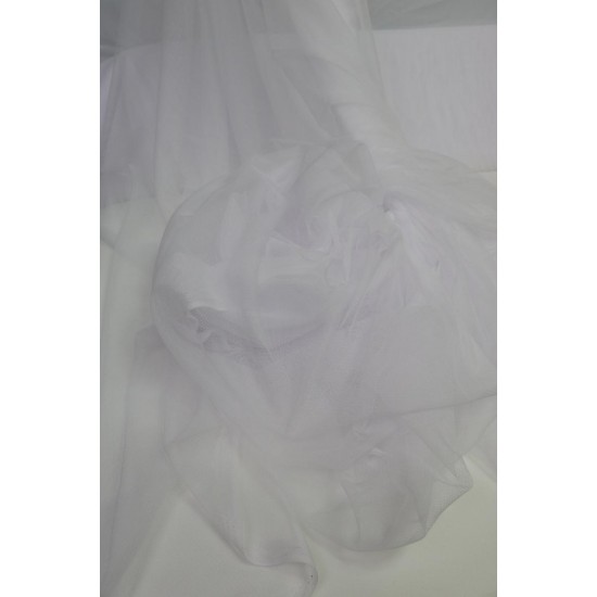 Extra Soft Italian Tulle Fabric, White Colour, 59" Width Extra Soft Italian Tulle Fabric, White Colour, 59" Width