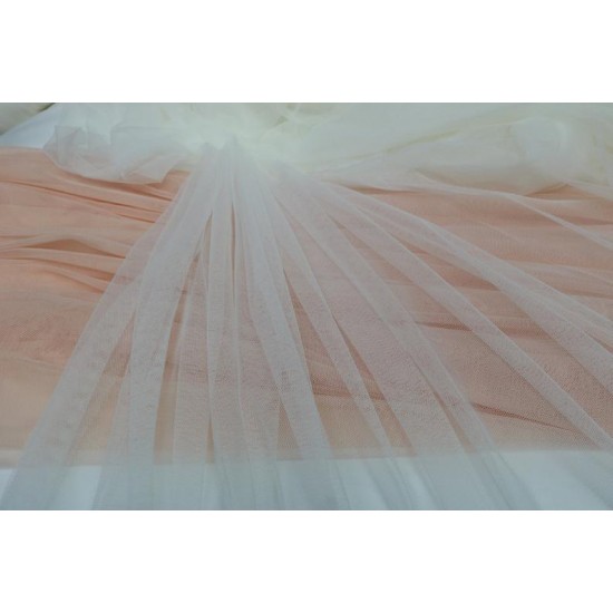 Extra Soft Italian Tulle Fabric, Ivory Colour, 59" Width Extra Soft Italian Tulle Fabric, Ivory Colour, 59" Width
