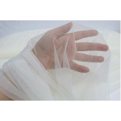 Extra Soft Italian Tulle Fabric, Ivory Colour, 59" Width