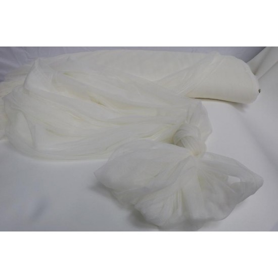 Extra Soft Italian Tulle Fabric, Ivory Colour, 59" Width Extra Soft Italian Tulle Fabric, Ivory Colour, 59" Width
