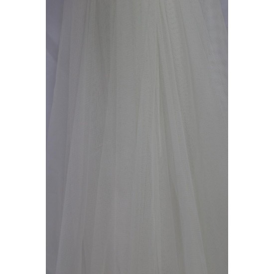 Extra Soft Italian Tulle Fabric, Ivory Colour, 59" Width Extra Soft Italian Tulle Fabric, Ivory Colour, 59" Width