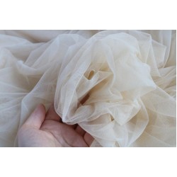 Extra Soft Italian Tulle Fabric, Champagne Colour, 59" width