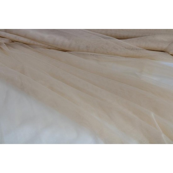 Elevate Your Occasion with Champagne Tulle Fabric