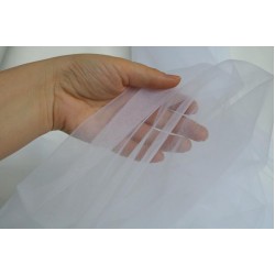Soft Tulle Fabric, White Colour, 118" / 3m Width
