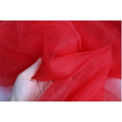 Soft Tulle Fabric, Red Colour, 118" / 3m Width