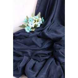 Extra Soft Italian Tulle Fabric, Navy Blue Colour, 59" Width