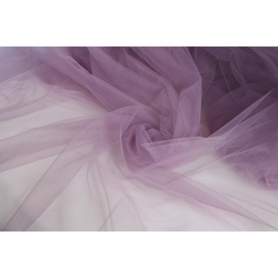 Soft Tulle Fabric, Dark Lilac Colour, 118" / 3m Width Soft Tulle Fabric, Dark Lilac Colour, 118" / 3m Width