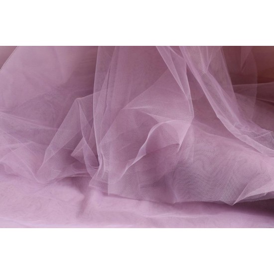 Soft Tulle Fabric, Dark Lilac Colour, 118" / 3m Width Soft Tulle Fabric, Dark Lilac Colour, 118" / 3m Width
