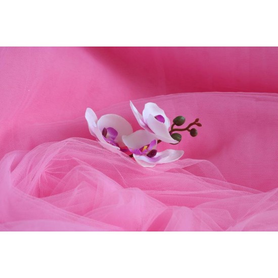 Soft Tulle Fabric, Candy Pink Colour, 118" / 3m Width