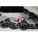 Lace Edging, Lace Trim, Black colour, 5.5" Width