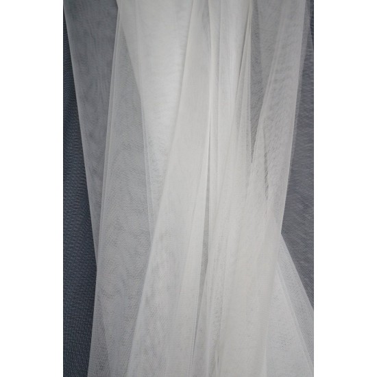 Soft Tulle Fabric, Soft Ivory Colour, 118" / 3m Width