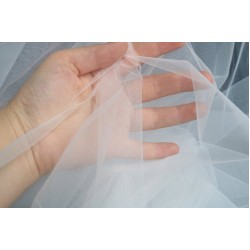 Soft Tulle Fabric, Soft Ivory Colour, 118" / 3m Width