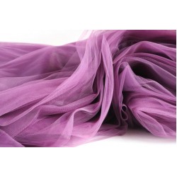 Soft Tulle Fabric, Dark Purple Colour, 118" / 3m Width 