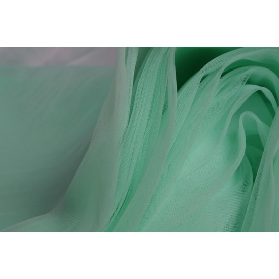 Soft Tulle Fabric, Green Mint Colour, 118" / 3m Width Soft Tulle Fabric, Green Mint Colour, 118" / 3m Width