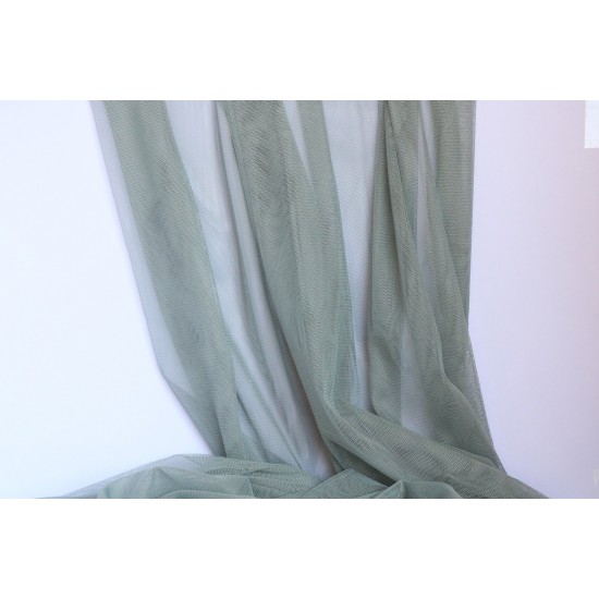 Silver Grey Extra Soft Italian Tulle Fabric Silver Grey Extra Soft Italian Tulle Fabric
