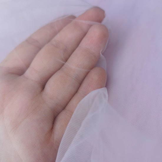 Illusion Tulle Fabric Pink Colour