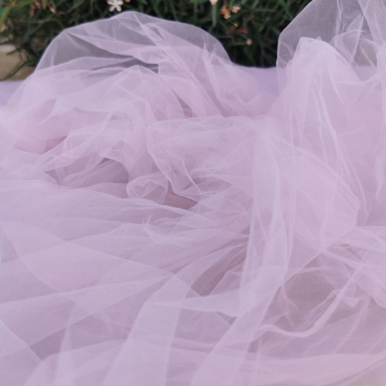 Illusion Tulle Fabric Pink Colour