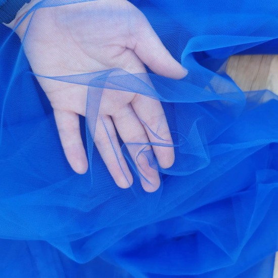 Royal Blue Soft Tulle Fabric, 118" / 3m Wide Royal Blue Soft Tulle Fabric, 118" / 3m Wide