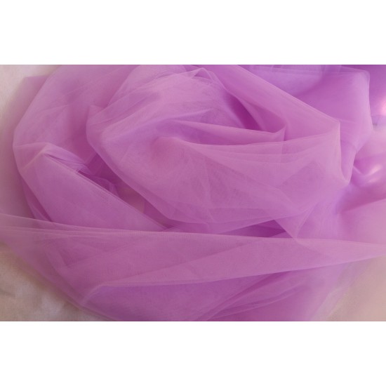 Soft Tulle Fabric, Lilac Colour, 118" / 3m Wide Soft Tulle Fabric, Lilac Colour, 118" / 3m Wide