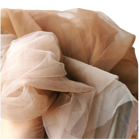 Illusion tulle fabric Skin Colour