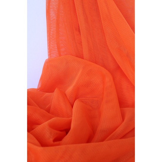 Burnt Orange Extra Soft Italian Tulle Fabric