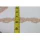Embroidered Lace Trim, Beige colour, 1" width Embroidered Lace Trim, Beige colour, 1" width