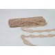 Embroidered Lace Trim, Beige colour, 1" width Embroidered Lace Trim, Beige colour, 1" width